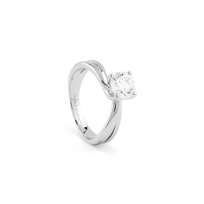Salvini Sospiro Anello solitario con Diamante Certificato GIA 81115105 Salvini Sospiro Anello solitario con Diamante Certificato GIA 81115105