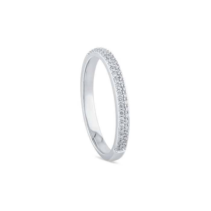 Salvini  I Classici anello oro Bianco con Diamanti