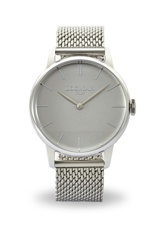 LOCMAN 1960 - OROLOGIO UOMO SOLO TEMPO AL QUARZO BRACCIALE MESH