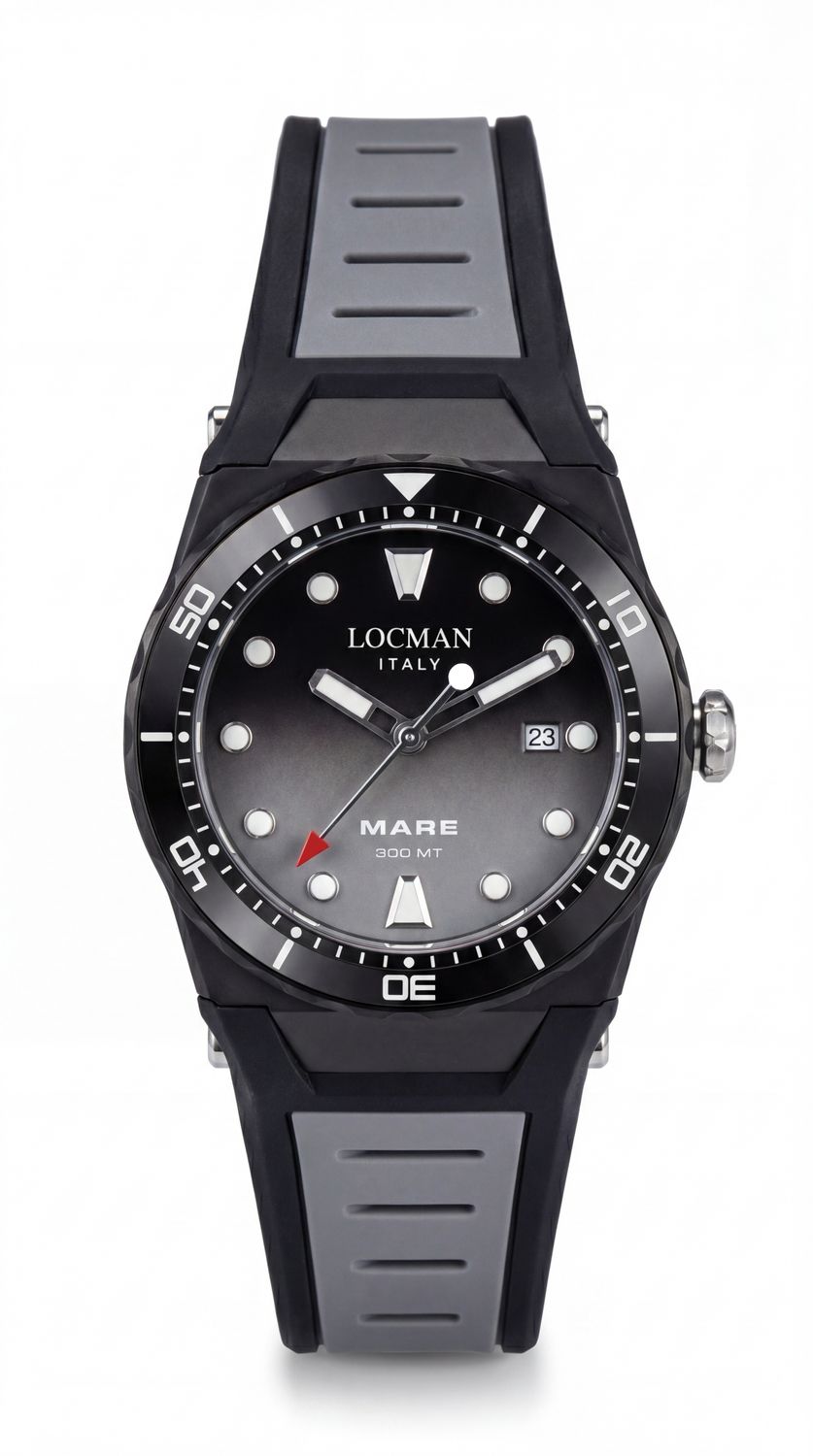 LOCMAN MARE 300MT 40MM NERO E GRIGIO LOCMAN MARE 300MT 40MM NERO E GRIGIO