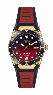 LOCMAN MARE 300MT 40MM PVD ROSE GOLD NERO E ROSSO LOCMAN MARE 300MT 40MM PVD ROSE GOLD NERO E ROSSO
