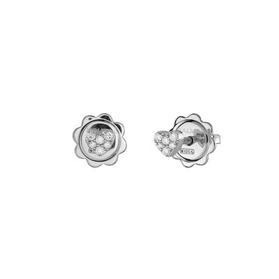Salvini Bagliori orecchini cuori oro bianco con diamanti ct.0.05 Salvini Bagliori orecchini cuori oro bianco con diamanti ct.0.05