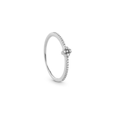 Salvini Bagliori anello fiore oro bianco con Diamanti ct.0.09 Salvini Bagliori anello fiore oro bianco con Diamanti ct.0.09