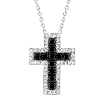 Collana Bliss Croce Diamanti e Diamanti Neri 20117870 Collana Bliss Croce Diamanti e Diamanti Neri 20117870