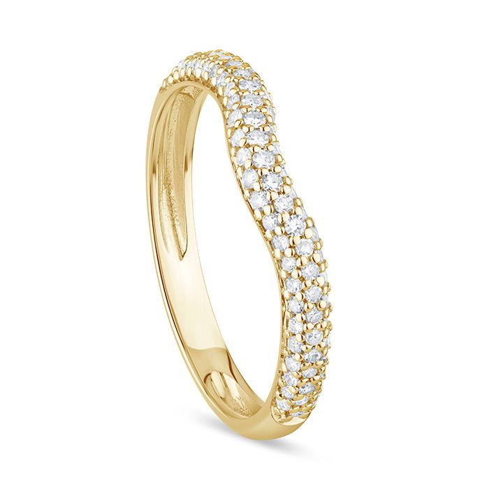 Anello Bliss  Round and Co Oro Giallo e Diamanti 20117598