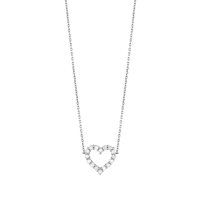 Collierino Cuore Bliss Oro Bianco e Diamanti 20118002 Collierino Cuore Bliss Oro Bianco e Diamanti 20118002