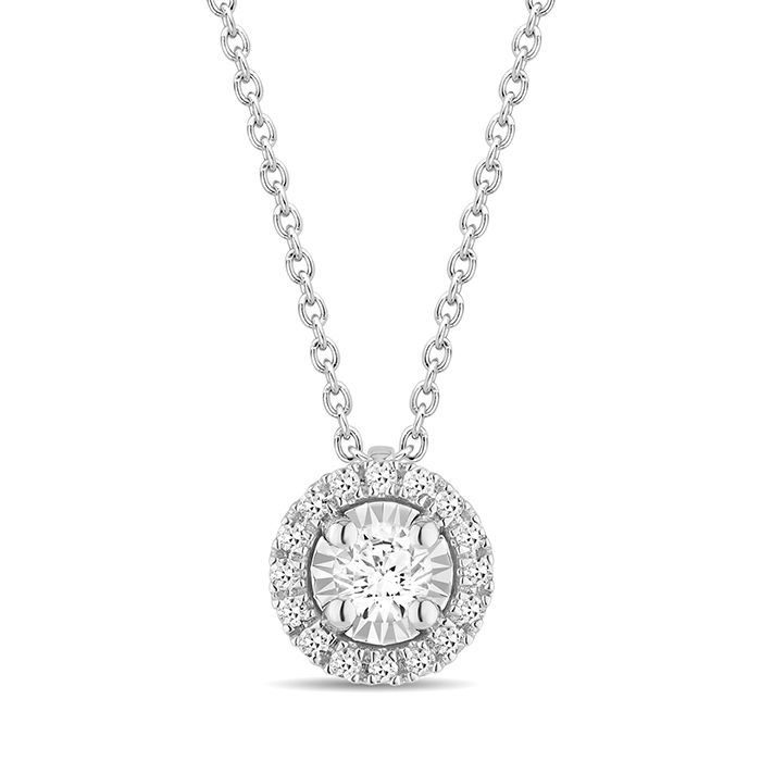 Collierino Bliss Meraviglia Halo Legacy Oro Bianco 20117757