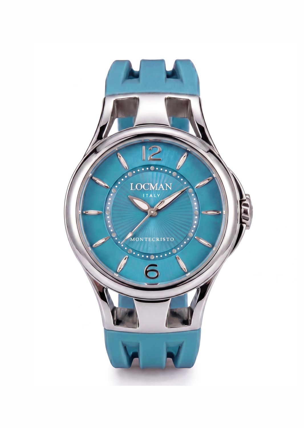 LOCMAN MONTECRISTO LADY SOLO TEMPO 33MM TURCHESE CINTURINO GOMMA 0571A00-TQNK00SZ