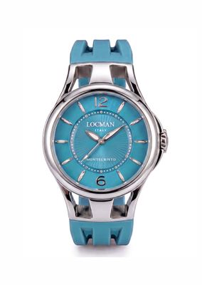 LOCMAN MONTECRISTO LADY SOLO TEMPO 33MM TURCHESE CINTURINO GOMMA 0571A00-TQNK00SZ