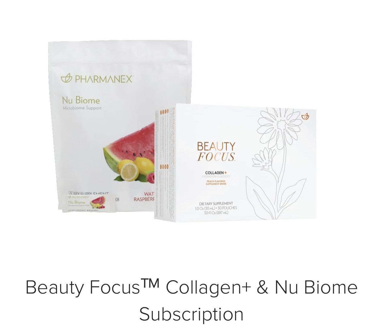 Beauty Focus Collagen + And Nu Biome Gut Health Drink