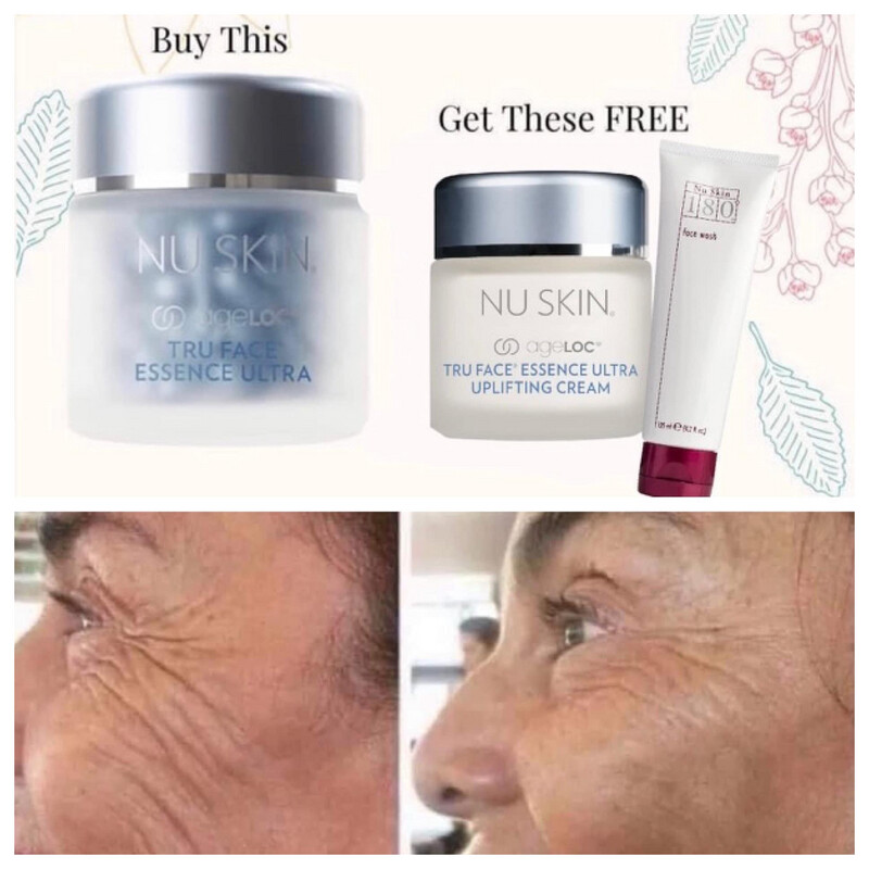 BUNDLE Special-True face Essence Serum Pearls With  Uplifting Cream, 180 Vitamin C Facewash/MASK and Peptide pout