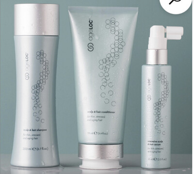 AgeLoc Scalp &amp; Hair System-Thinning And Losing Hair-Shampoo, Conditioner and Serum