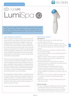 LumiSpa® iO Treatment Head - Choose From 3 Options-Gentle, Firm Or Normal
