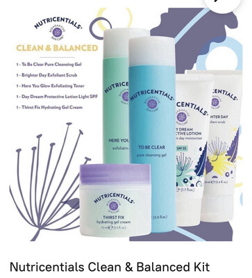 Nutricentials Bioadaptive Skin Care™ Clear &amp; Balanced Kit-Full Skincare system