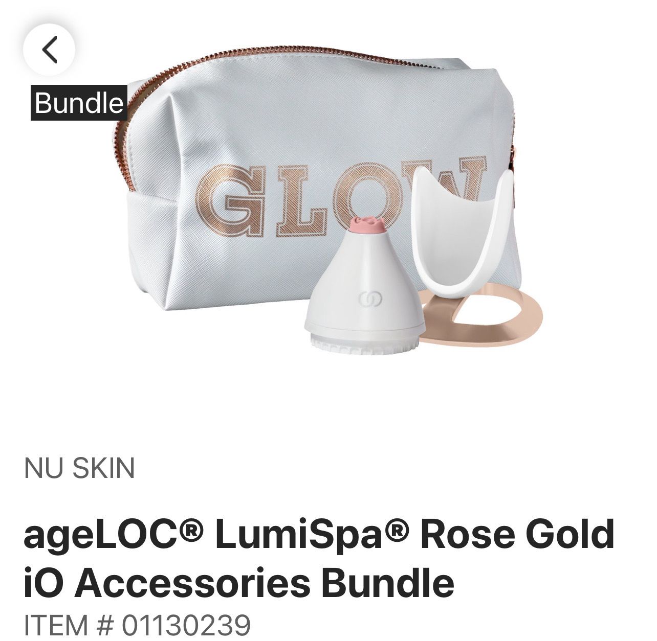 ageLOC® LumiSpa® Rose Gold iO Accessories Bundle