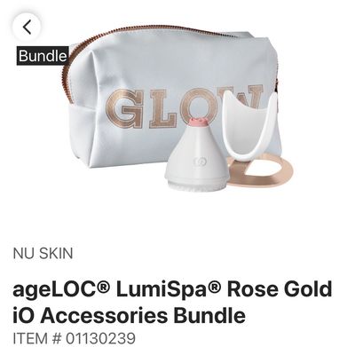 ageLOC® LumiSpa® Rose Gold iO Accessories Bundle