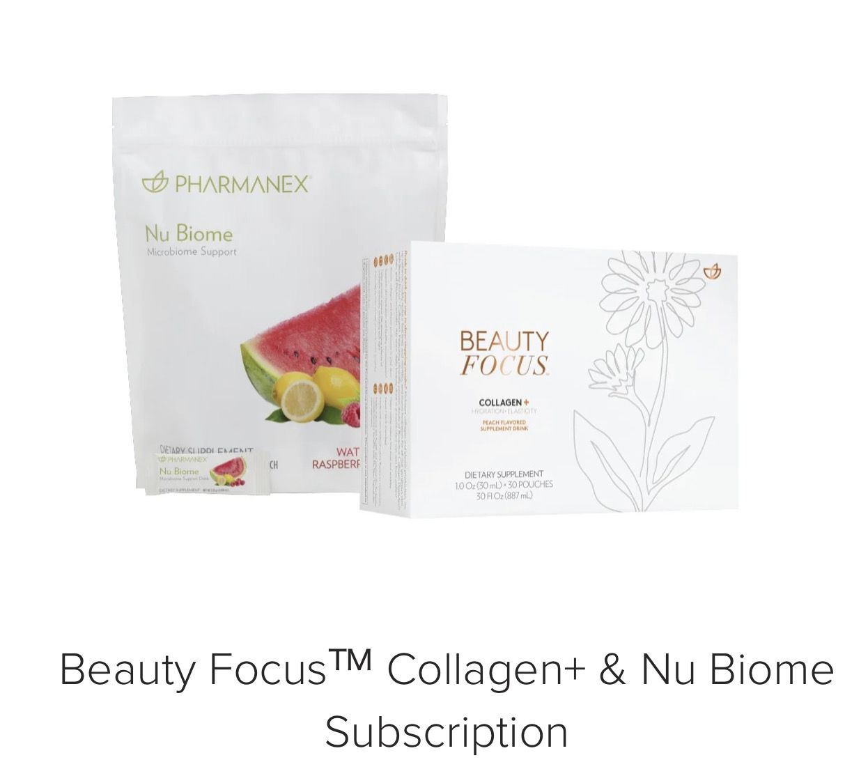Beauty Focus Collagen + And Nu Biome Gut Health Drink