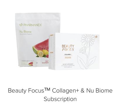 Beauty Focus Collagen + And Nu Biome Gut Health Drink