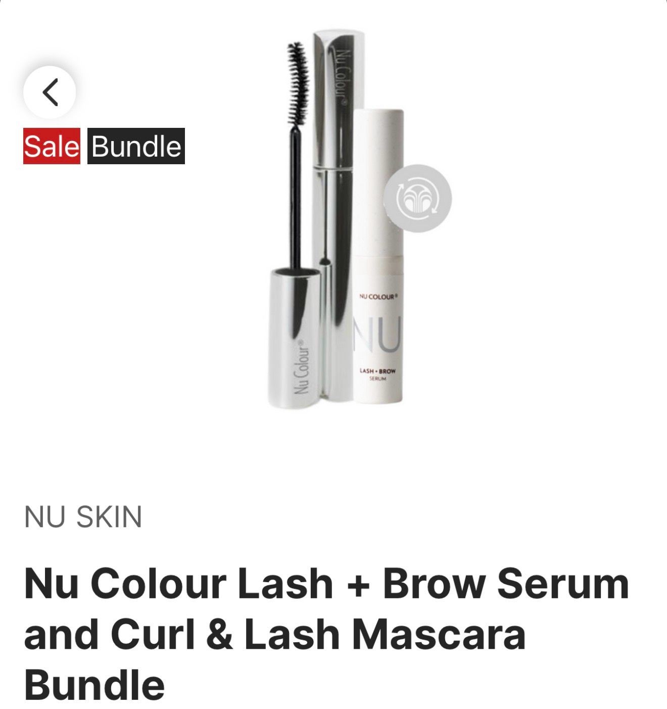 Nu Colour Lash + Brow Serum and Curl &amp; Lash Mascara Bundle