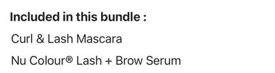 Nu Colour Lash + Brow Serum and Curl &amp; Lash Mascara Bundle