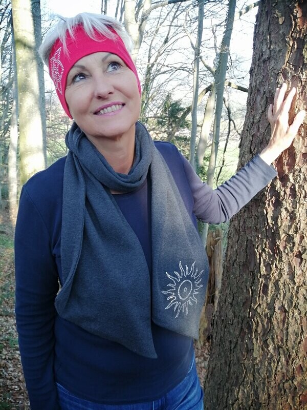 Schal Motiv Sonne