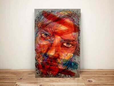Brit (Acrylic and ink om sheet metal)