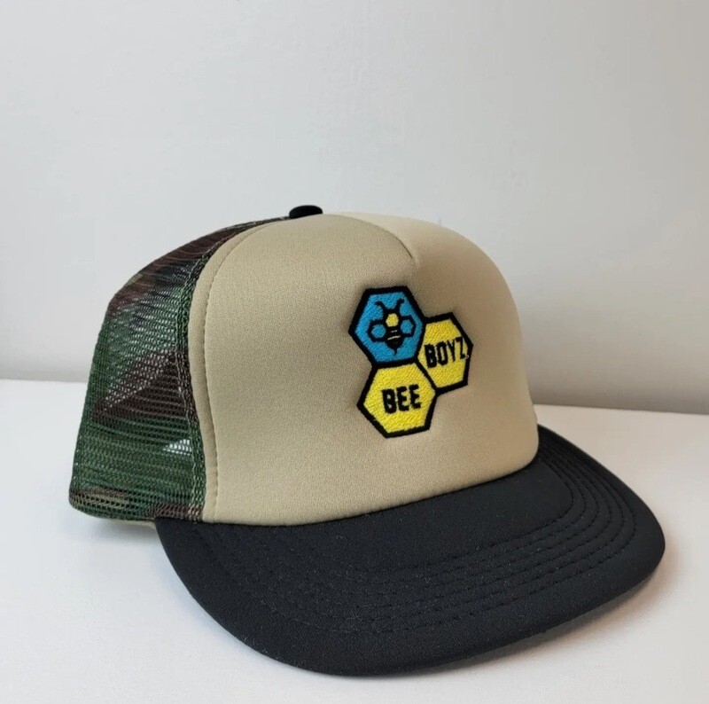 Beeboyz Embroidered Camo Truckers Cap