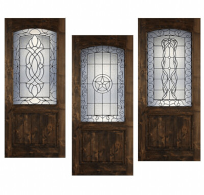 3/6 x 8/0 Knotty Alder – Arch 1/2 Lite