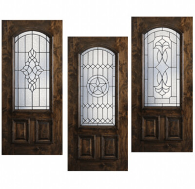 6/8 Knotty Alder Collection – 2/3 Arch Lite