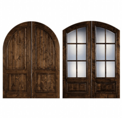 8/0 Knotty Alder – Double Doors