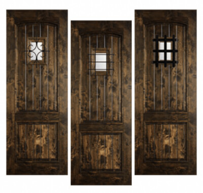 8/0 Knotty Alder – 2 Panel Arch