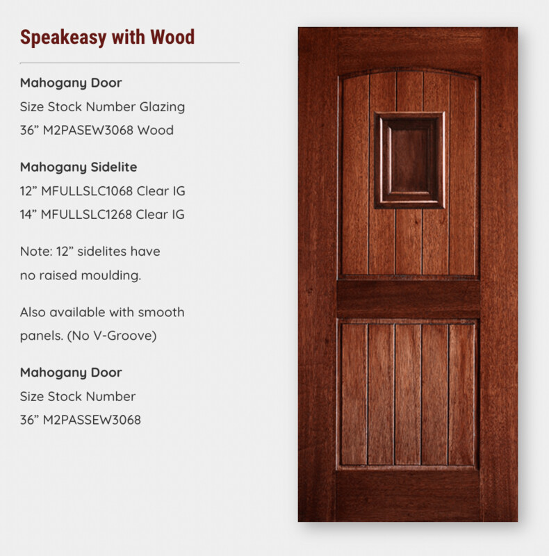 Speakeasy with Wood