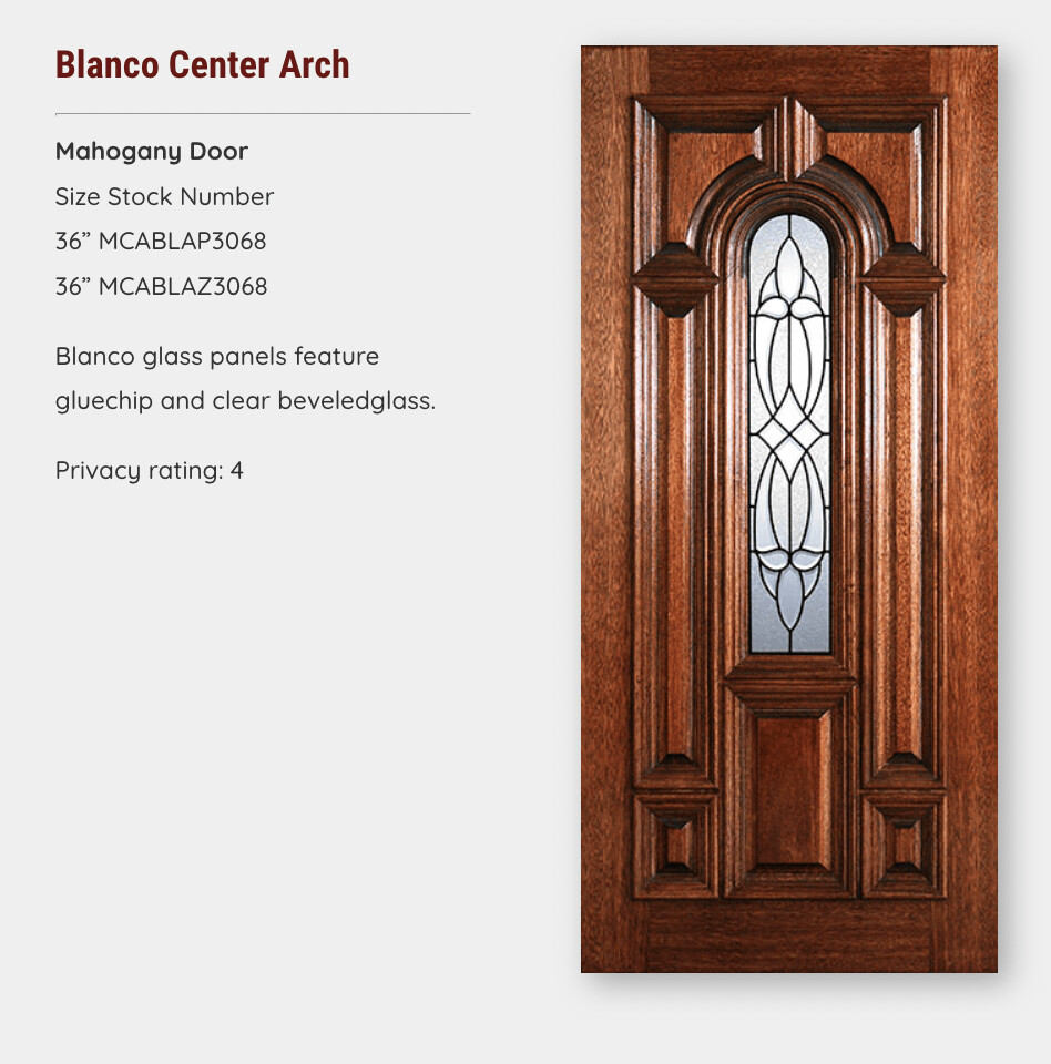Blanco Center Arch