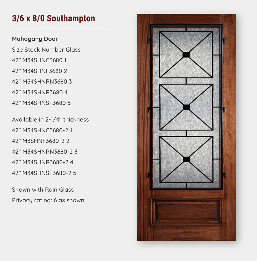 3/6 x 8/0 Southampton