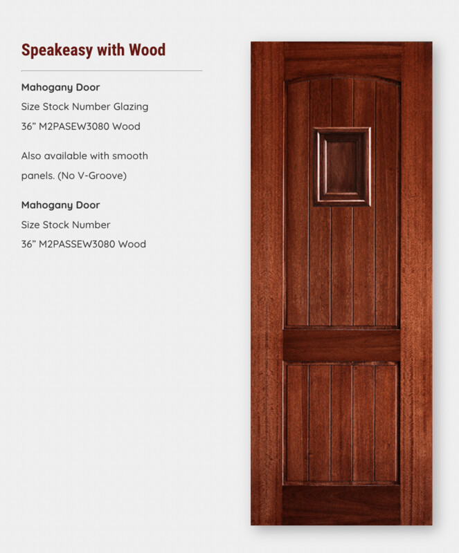Speakeasy with Wood