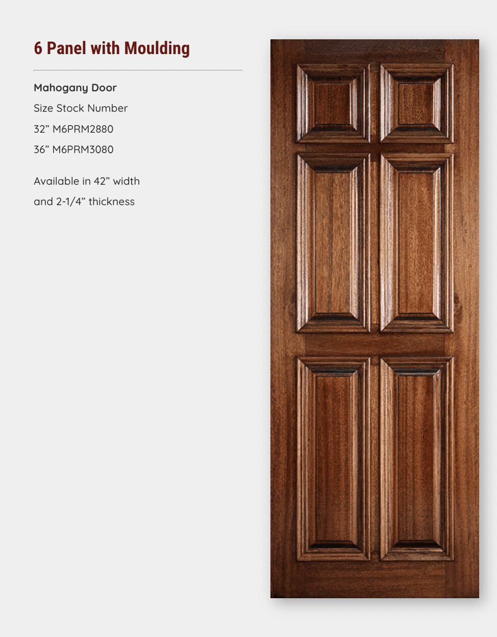6 Panel with Moulding