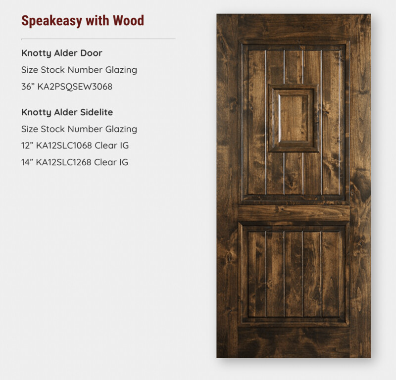 Speakeasy with Wood