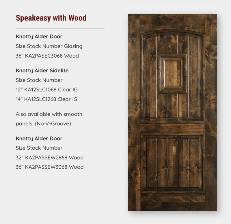 Speakeasy with Wood
