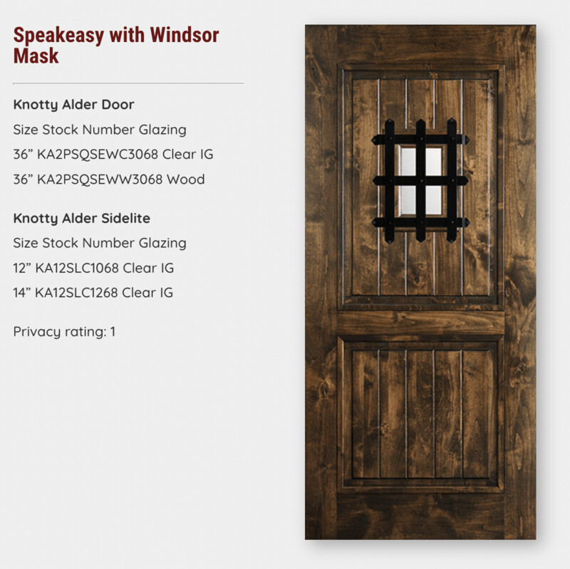 Speakeasy with Windsor Mask