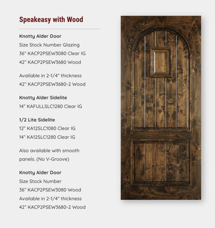 Speakeasy with Wood