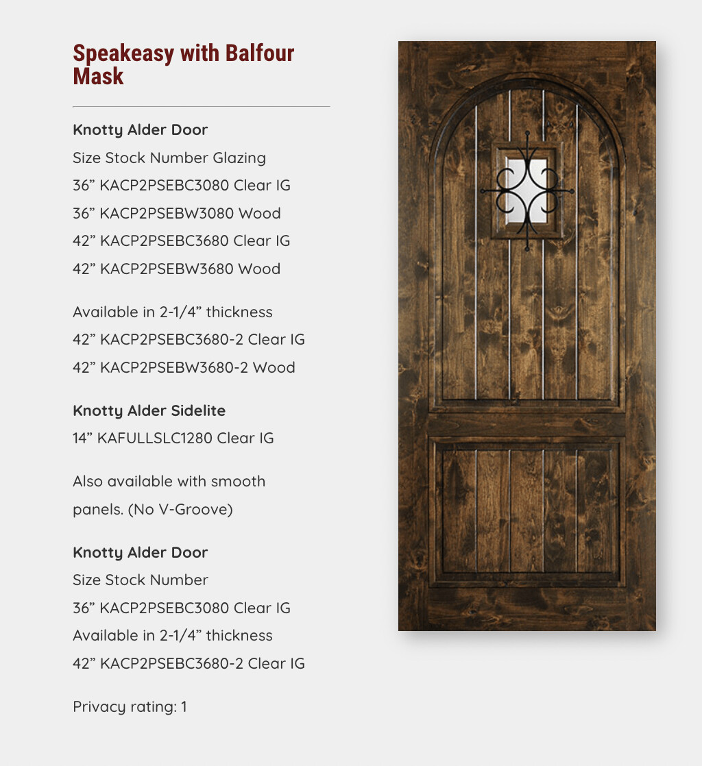 Speakeasy with Balfour Mask
