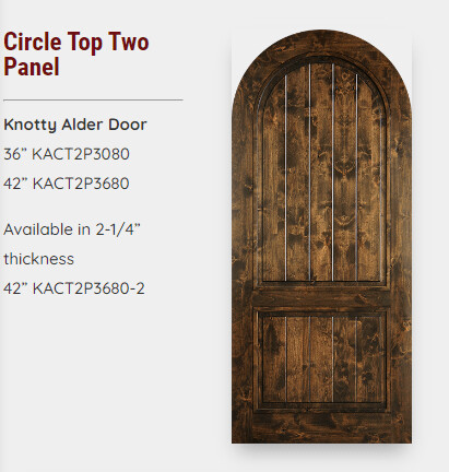 Circle Top Two Panel