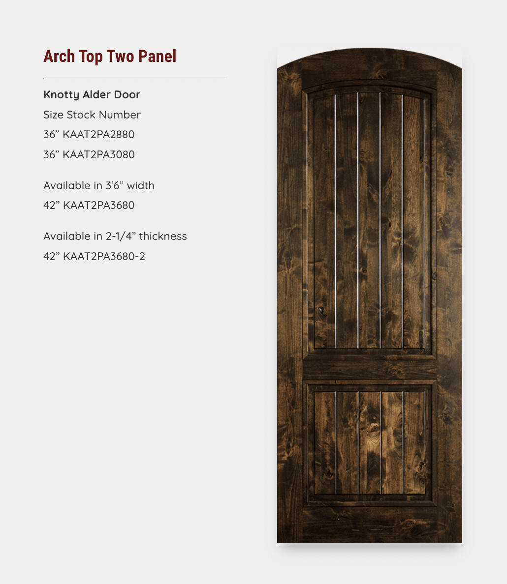 Arch Top Two Panel
