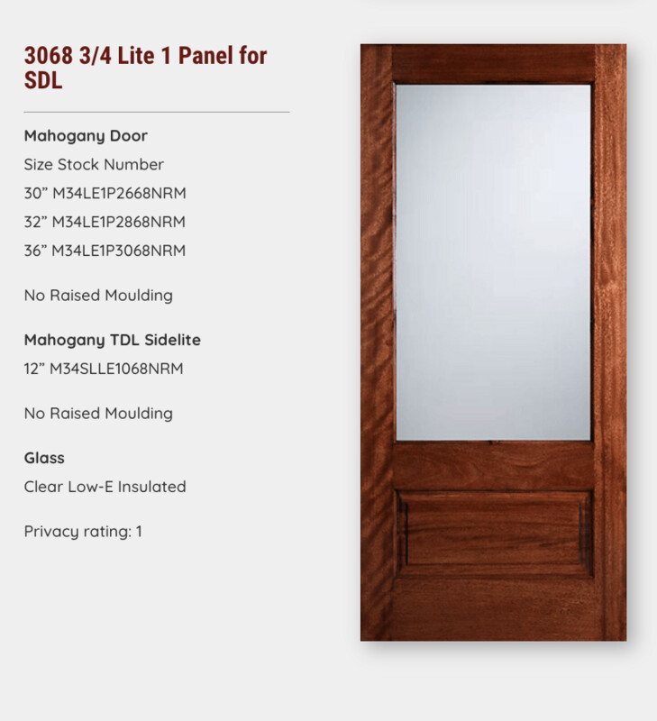 3068 3/4 Lite 1 Panel for SDL