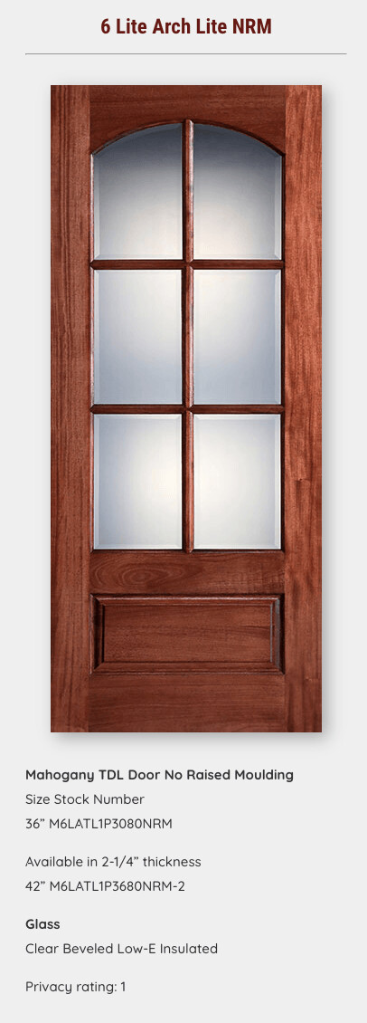6 Lite Arch Lite NRM