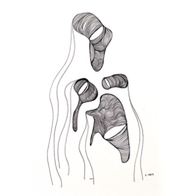 Sillyfish - Pentekening uit de serie &quot;Inner Strength&quot;