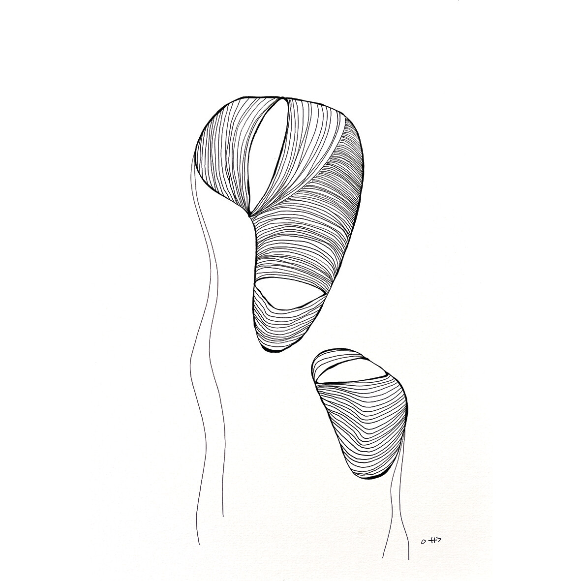 Sillyfish - Pentekening uit de serie "Inner Strength"