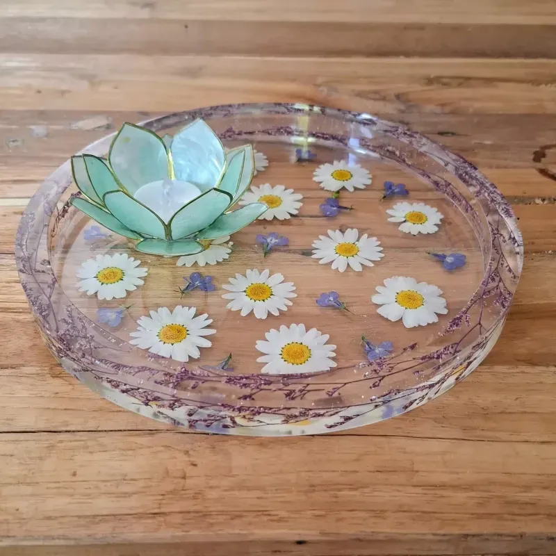 Suzanne Art Creations - Daisy Resin Tray