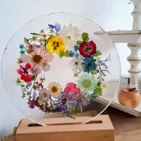 Suzanne Art Creations - Epoxy Lamp cirkel