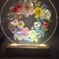 Suzanne Art Creations - Epoxy Lamp cirkel